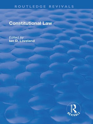 cover image of Constitutional Law